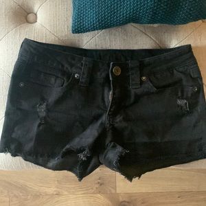 Little black jean shorts